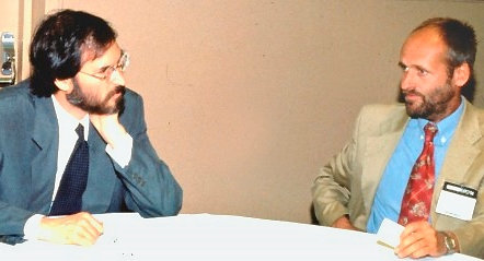 Steve Jobs & Peter Faßbinder in den 90ern<br/>Experten unter sich!