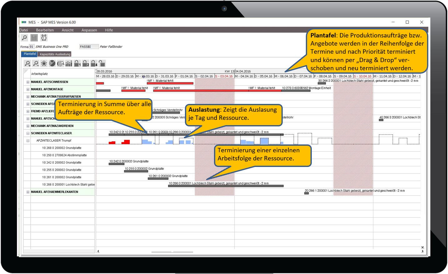 Betriebsdatenerfassung mit SAP