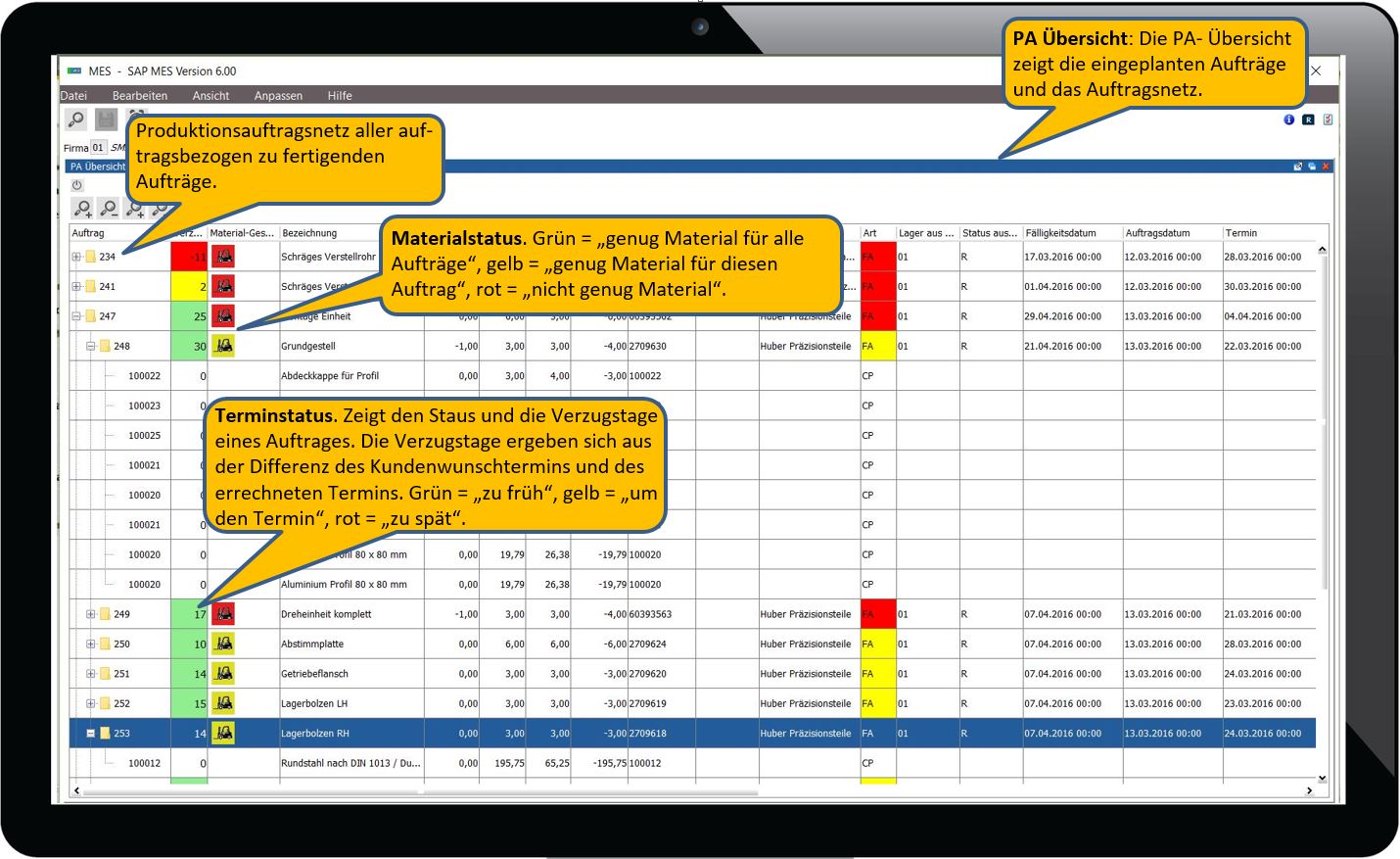 SAP-Betriebsdatenerfassung