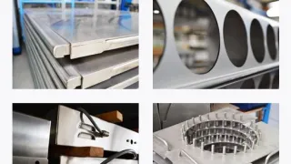 REICH Thermoprozesstechnik GmbH - Darstellung von acht Edelstahl-Komponenten.